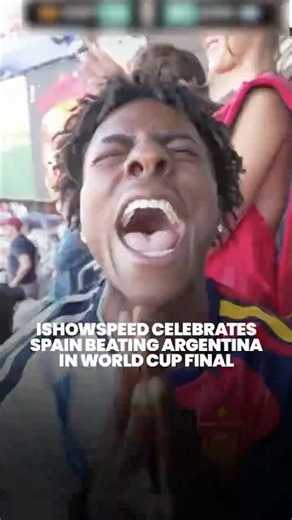 IShowSpeed reacts to Spain winning the World Cup in the most dramatic way