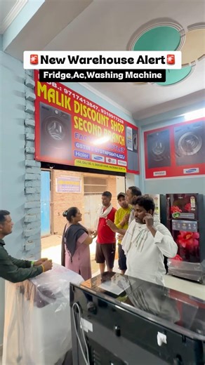 New Warehouse SALE🤩- सबसे सस्ते Fridge,Ac,Washing Machine #shorts