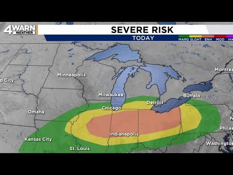 Metro Detroit weather forecast March 26, 2026 -- Noon Update