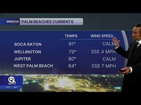 WPTV First Alert Weather Forecast for Morning of Tuesday, July 21, 2026