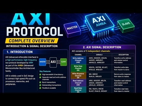 AXI Protocol Tutorial | Introduction, Channels & Signal Description