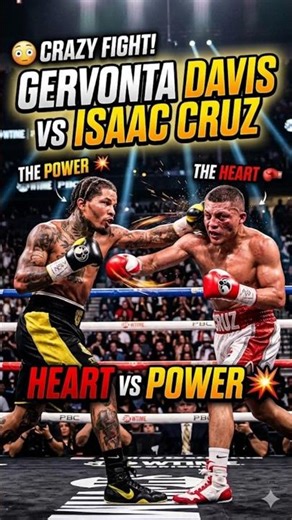 Gervonta Davis vs Isaac Cruz 😳 Crazy Fight! Heart vs Power 💥#GervontaDavis #isaaccruz #boxingshorts