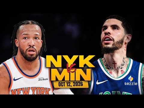 New York Knicks vs Minnesota Timberwolves Full Game Highlights | Oct 12, 2026 | FreeDawkins