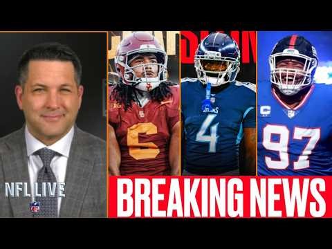FULL NFL LIVE | Should Saints look into trading for Giants DT Lawrence? - Jeremiyah Love to Titans?