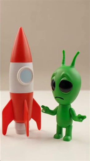 “🚀 Watch our astronaut and alien friend embark on an out-of-this-world adventure!