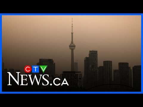 Smokey skies from wildfires making it harder to breathe in Toronto