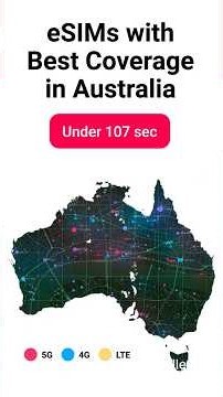 eSIM with the Best 5G Coverage in Australia #esimaustralia #5gcoverage #mobiledata