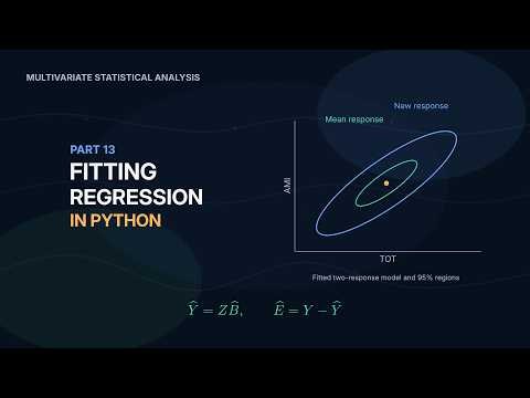 Fitting Linear Regression Models in Python | Multivariate Statistical Analysis (Part 13)