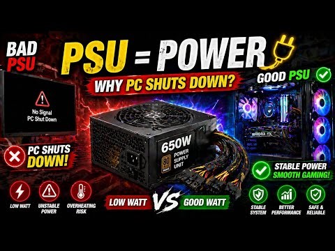Why Your PC Shuts Down? 😳 PSU Problem!
