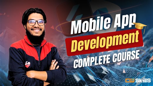 🚀 Want to Build Mobile Apps Like a Pro? 🔥 Learn Flutter & Mobile App Development with CW Skills. Build Android & iOS apps using ONE codebase — faster, smarter, and future-ready! 📱 Why Flutter? ✅ One code → Android & iOS ✅ High-demand mobile app skill ✅ Modern UI & smooth performance ✅ Perfect for beginners & future developers 🎯 What You’ll Learn: ✔️ Flutter & Dart from scratch ✔️ Mobile app UI & navigation ✔️ API integration & real projects ✔️ Career-focused app development skills 💼 Whether
