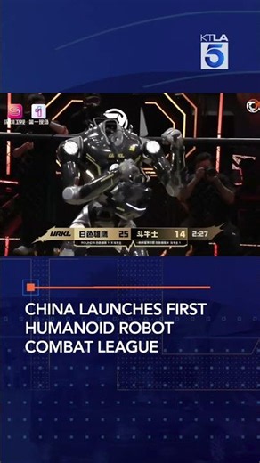 China launches first humanoid robot combat league