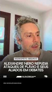 💢Alexandre Nero manifestou indignação com o nível do debate político no país💢