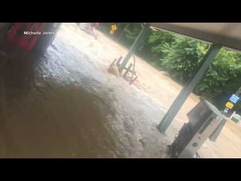Flash flooding sweeps from Missouri to Philadelphia, killing at least 1