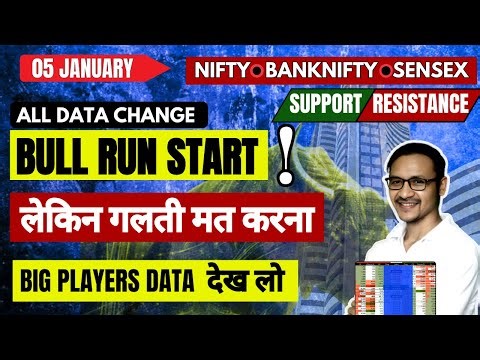 BULL RUN START? ⚫️Market Analysis for 5 January⚫️ Nifty, Banknify, Sensex
