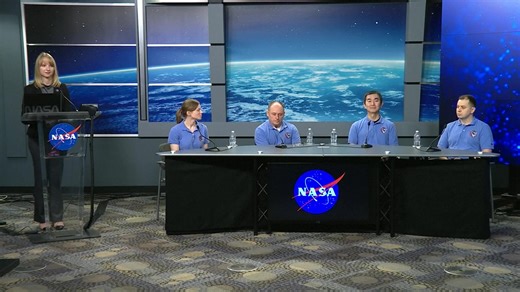 NASA's SpaceX Crew-11 — Zena Cardman, Mike Fincke, Kimiya Yui and Oleg Platonov — hold a briefing at NASA's Johnson Space Center in Houston, Texas, after their International Space Station mission ended early due to a crew health issue. The astronaut is stable and under evaluation. #nasa #iss #houston #spaceflight #astronauts Keep up with the latest news from around the world: https://www.reuters.com/ | Reuters