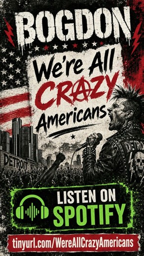 We're All Crazy Americans is on Spotify #slade #slademusix #acdc #punkrock #kiss #garagerock #crazy