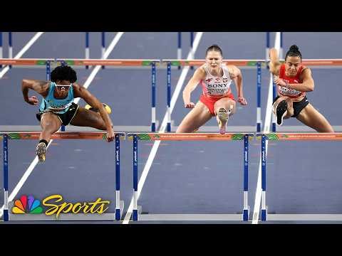Devynne Charlton matches world record for 60m hurdles World Indoor Championships gold | NBC Sports