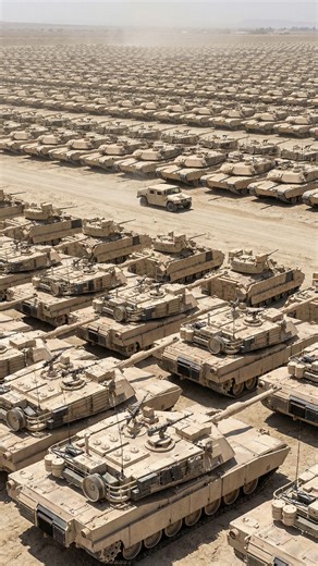 The world's largest tank graveyard! Thousands of M1 Abrams sleeping in California. They aren't dead, just waiting. But in a fast modern war, will these giants wake up too late? 🇺🇸🦂 . . #military #usa #USArmy #M1Abrams #SierraArmyDepot #TankGraveyard #StrategicReserve #Desert #WarMachine | Military Aviation