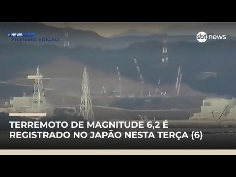 Terremoto de magnitude 6,2 é registrado no Japão nesta terça-feira (6) | #NewsPrimeiraEdição