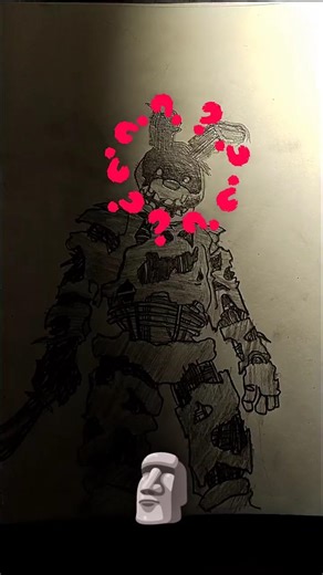 🔥draw springtrap from ✨five night at freedy✨ #trending #art #animeeart #fnaf #shortsfeed #shorts