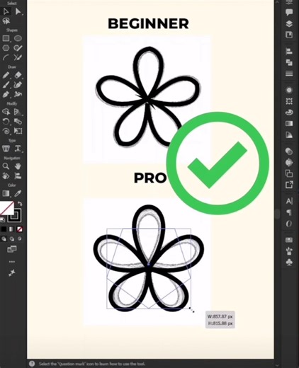 How to make flower in easy way in illustrator