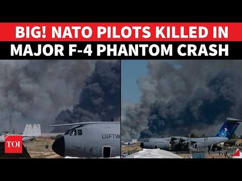 NATO TRAGEDY! F-4 Phantom Jet Plunges From Sky And Explodes, Pilots On Board Killed | Watch