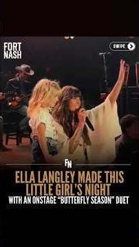 Ella Langley made this little girl’s night #ellalangleymusic #concert #stage #performance #fortnash