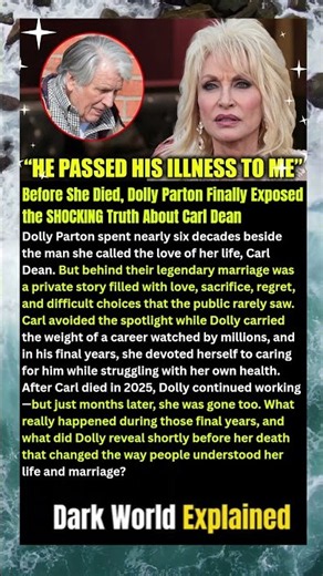 Before She Died, Dolly Parton Finally Exposed the SHOCKING Truth About Carl Dean #shorts