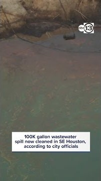 100K gallon wastewater spill now cleaned