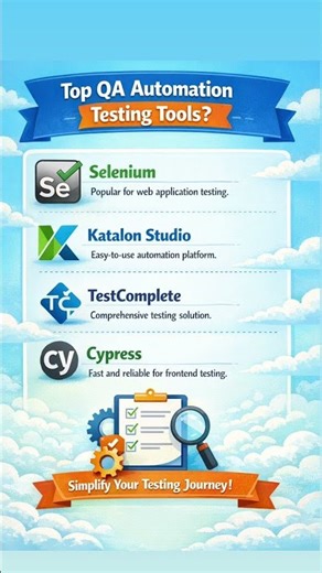 Top QA Automation Tools for Software Testing #qainterview #sdet #selenium #testingtools #qainterview
