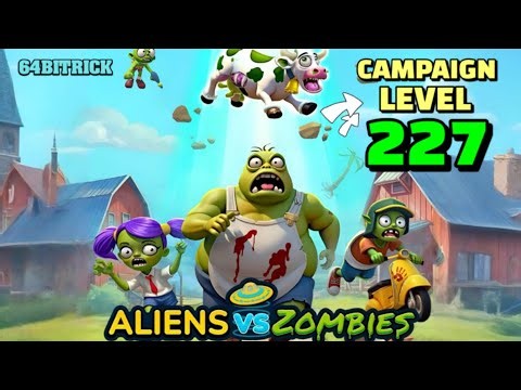 💥Gameplay walkthrough for Aliens vs Zombies Invasion Campaign level 227 feat. new Dragonflame weapon