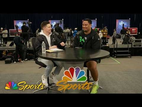 Miami offensive lineman Francis Mauigoa is a 'silent storm' on the field | NFL on NBC