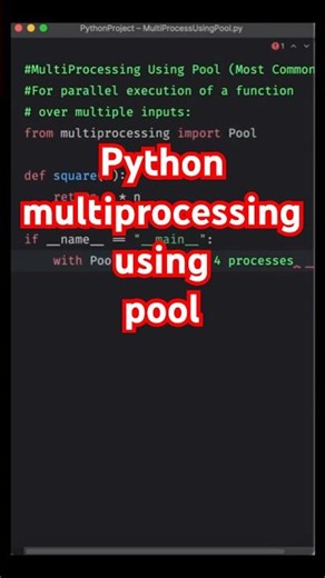 Want to use all CPU cores in Python? Meet Pool! multiprocessing #python #pythonprogramming #coding