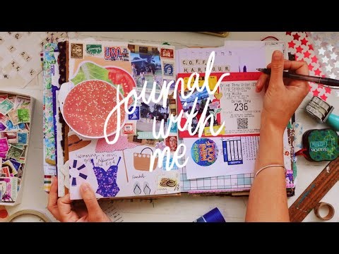 JUNK JOURNAL WITH ME ✿ tips + tricks! 🧳🏕️