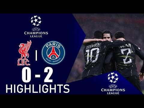 Liverpool vs PSG 0-2 Highlights | UEFA Champions League 2025/26