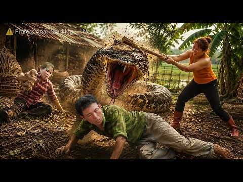 72 Hours of Chaos: Giant Python Appears on a Rural Farm and a Deadly Fight Begins! 🔥🐍