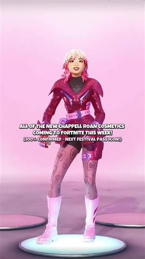 here’s our first look at all the new chappell roan cosmetics coming to fortnite this week! (feb. 5Th) #chappellroan #fortnitefestival #fortnite #fortniteskins #fortniteleaks