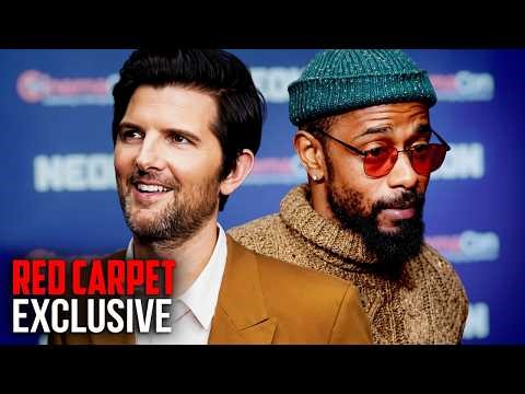 Adam Scott Gets Hilarious Talking Hokum + LaKeith Stanfield & Boots Riley at CinemaCon