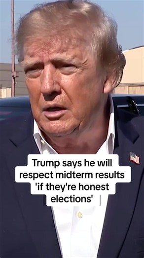 President Trump said he would respect the results of the November midterms