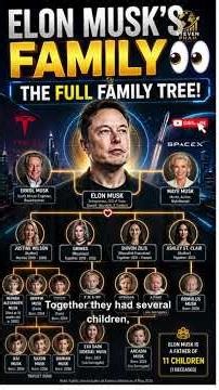 Elon Musk Family Tree Explained 👨‍👩‍👧‍👦🚀 | From Parents to Children #stevenpham