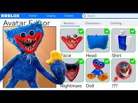 MAKING HUGGY WUGGY A ROBLOX ACCOUNT!? (POPPY PLAYTIME)