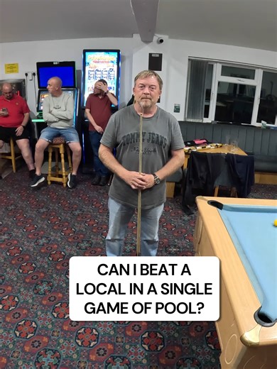 Challenge: Beating a Local in Pool Game