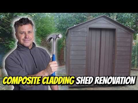 How to Renovate a Garden Shed with Composite Cladding | FULL TUTORIAL ‪@wallsandfloors‬