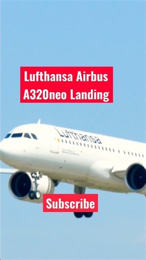 Lufthansa Airbus A320neo Landing 🇩🇪✈️ | Beautiful Passenger Airplane Touchdown