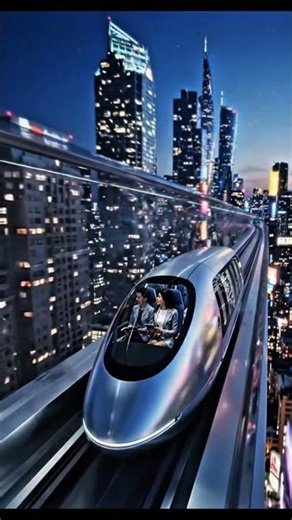 Futuristic Hyperloop Crash: Cinematic 4K Drone Footage #shortsvideo