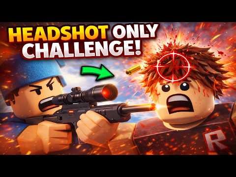 ONLY HEADSHOTS CHALLENGE in Roblox Arsenal… (INSANE AIM 😳)