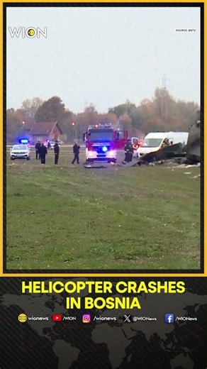Bosnia Helicopter Crash: 4 Killed, 11 Injured After Chopper Crashes During EU Mission | Shorts
