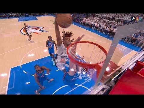 Stephon Castle INSANE POSTER DUNK on Isaiah Hartenstein in Game 2 😱😱