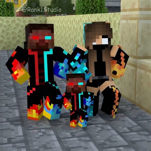 King Herobrine levels up in rank to punish the bad Herobrine family! 👍