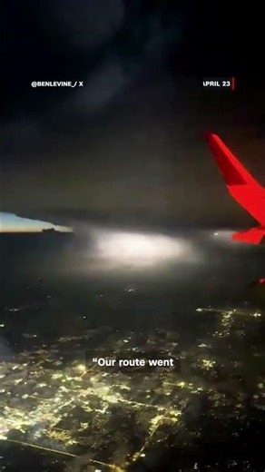 Passenger captures videos of powerful Oklahoma storm